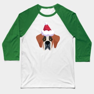 Funny Saint Bernard Dog Christmas 2020 Dog Lover Christmas Baseball T-Shirt